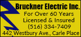 Bruckner Electric Sponsorship Banner